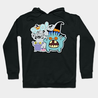 Boo! Happy Halloween Monsters! Hoodie